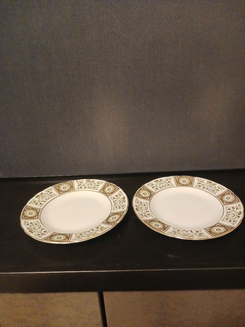 ロイヤルクラウンダービー グリーンダービーパネル ケーキプレート ③④