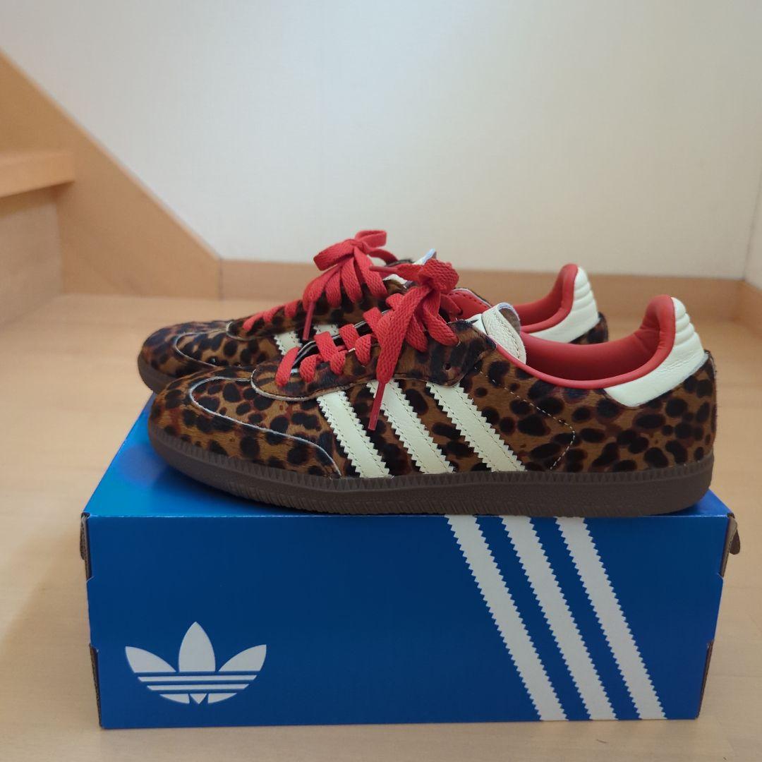 adidas sambaレオパード柄 スニーカー　24.5cm