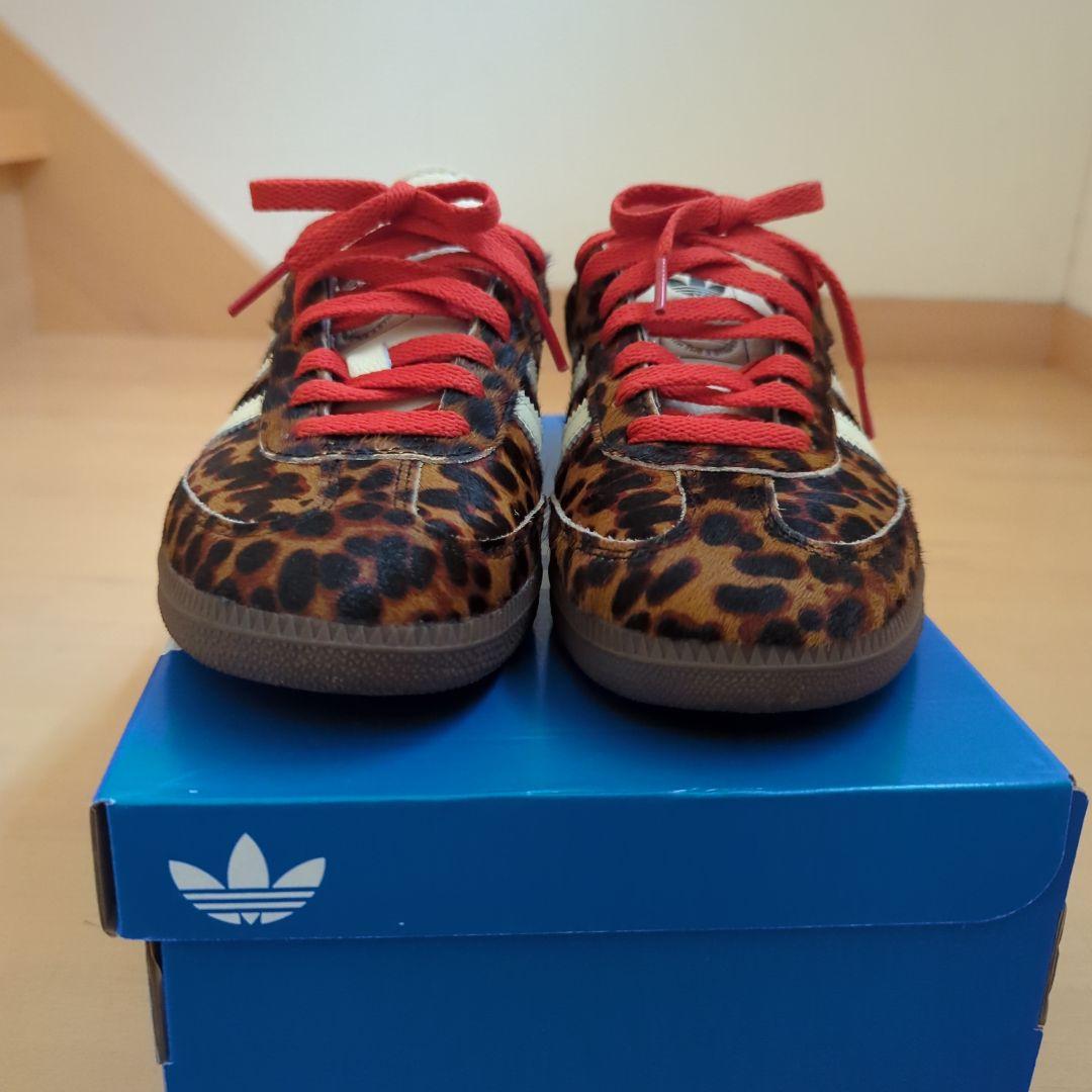 adidas sambaレオパード柄 スニーカー　24.5cm