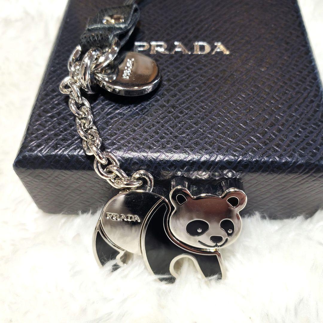 PRADA プラダ パンダ ストラップ キーホルダー 美品