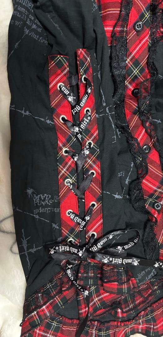 MAD GIRL MAD PUNKS 服　スカート　廃盤　リボン付き