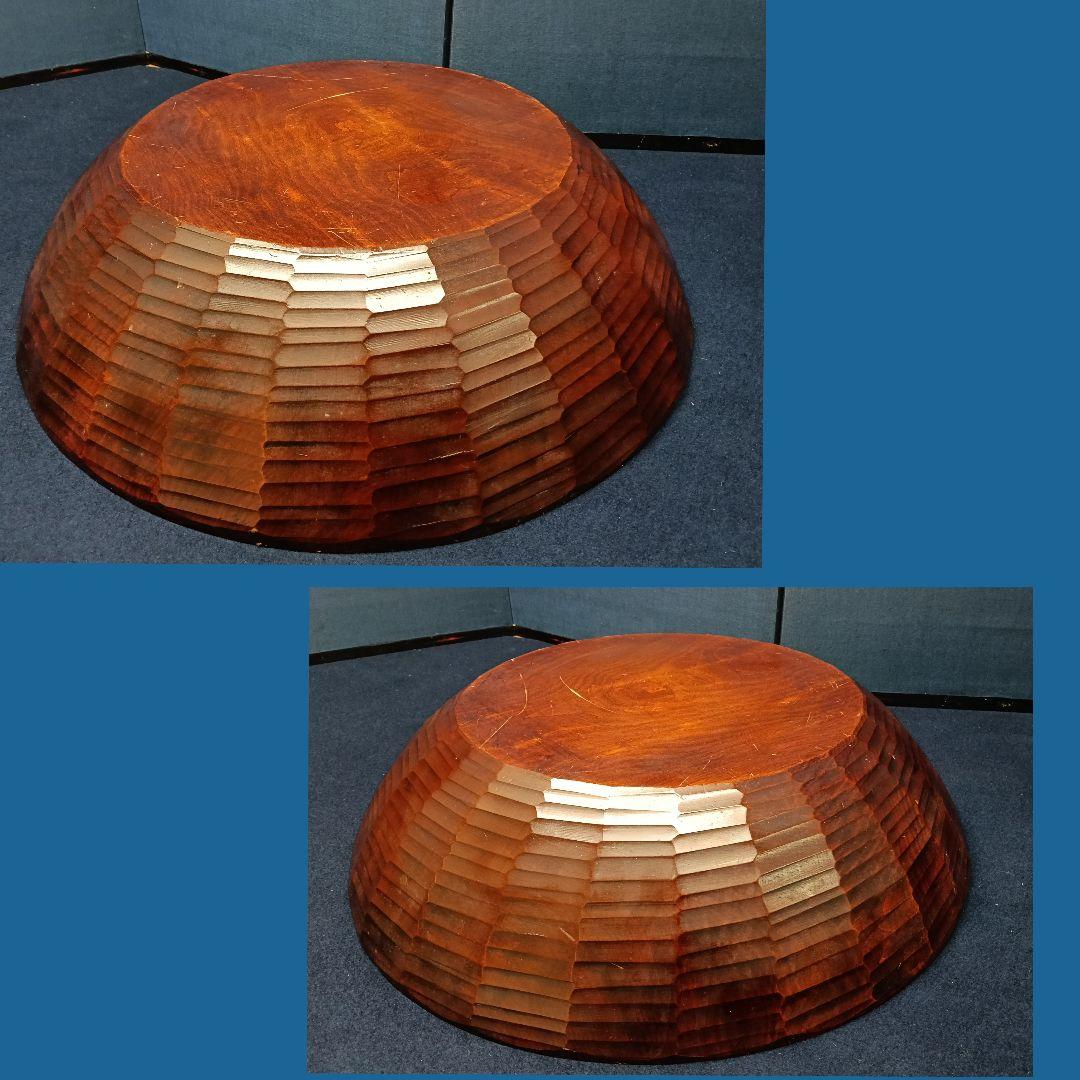 AM95 こね鉢 木製 天然木 直径60cm 重さ5.5kg 蕎麦饂粉物 こね器