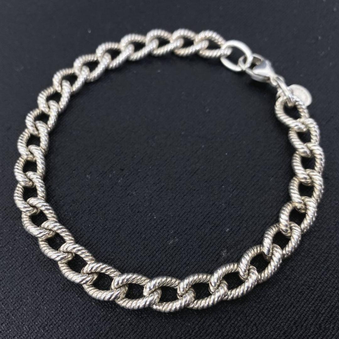 美品 OLD TIFFANY&Co シルバー925 ロープチェーン ブレスレット