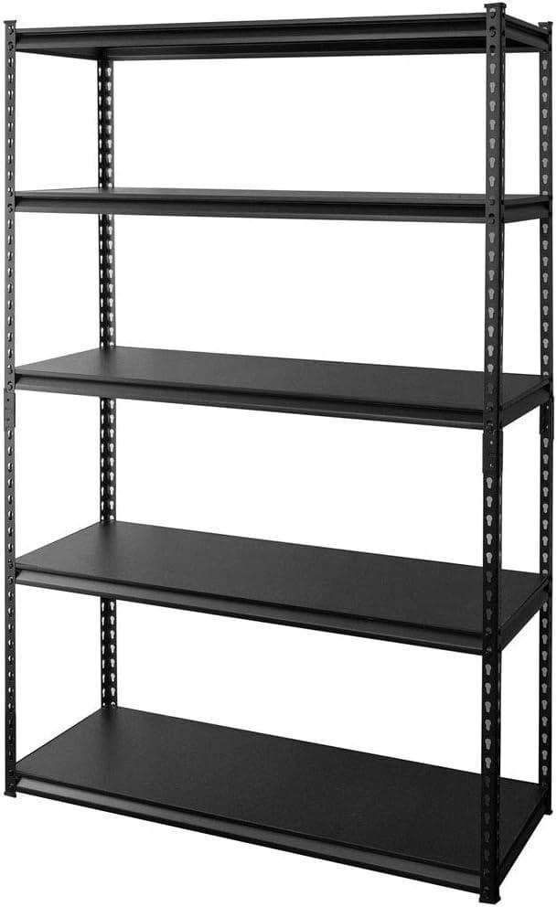 アイリス ラック スチールラック 幅120cm 5段 STR-1200 ブラック