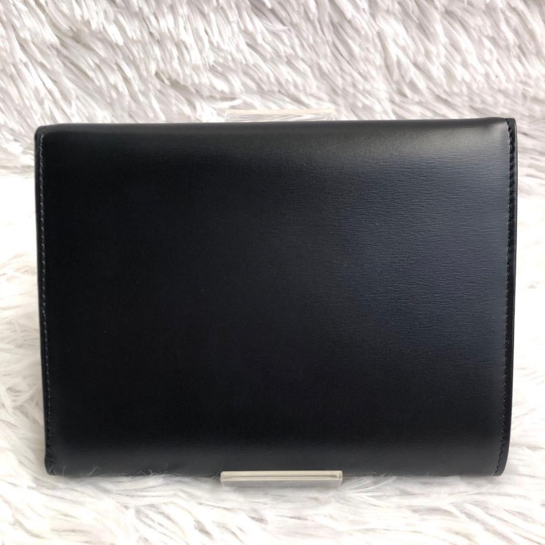 財布 ブランド 黒 Cartier カルティエ パンテール 箱付き レザー 本革