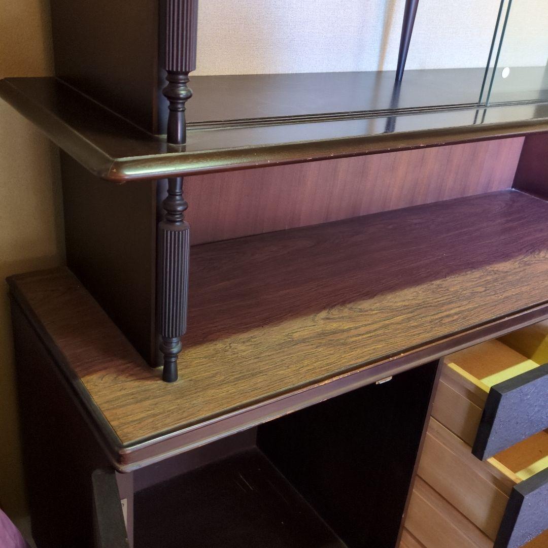 ★アンティーク茶箪笥★鎌倉彫り 違い棚 飾り棚