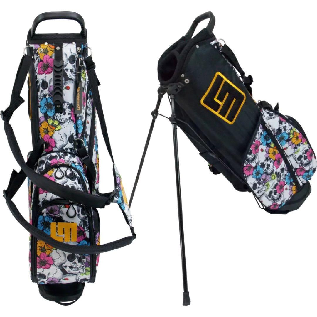 【新品】ラウドマウス LM-CB0010 キャディバッグ スカルフラワー 151