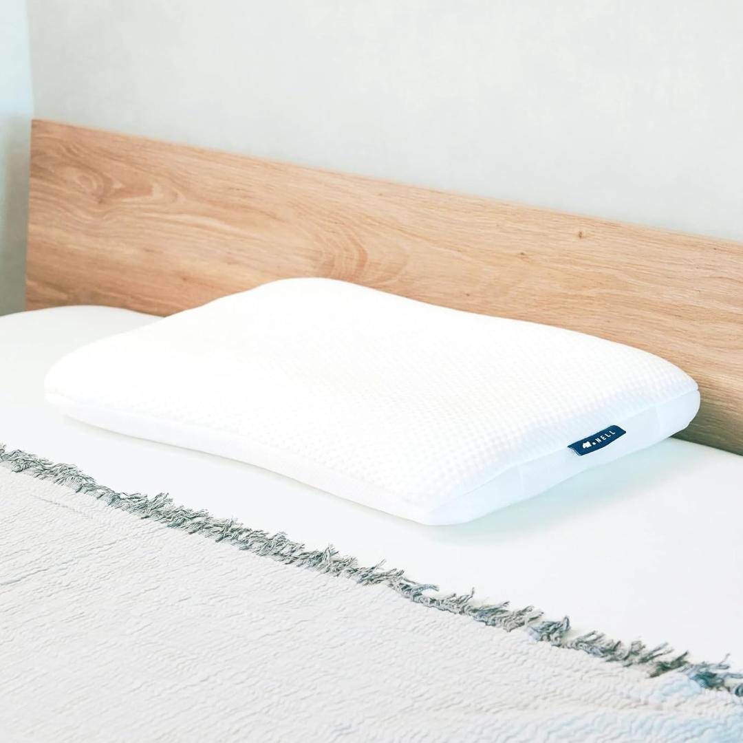 【開封済・未使用】 NELL まくら 枕 安眠 快眠 枕カバー付き 体圧分散