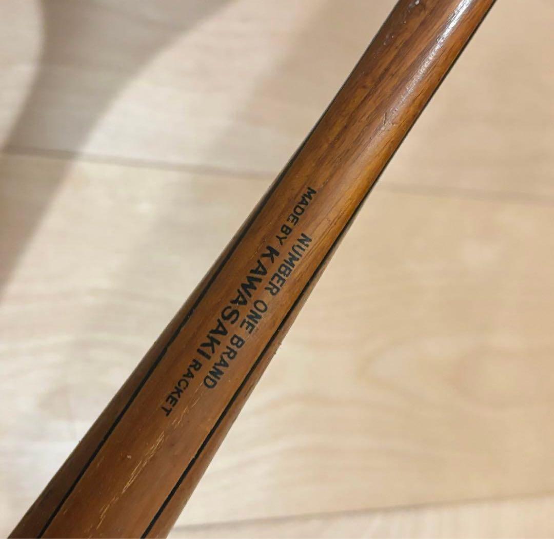 KAWASAKI DELUX NUMBERONE 木製テニスラケット no100