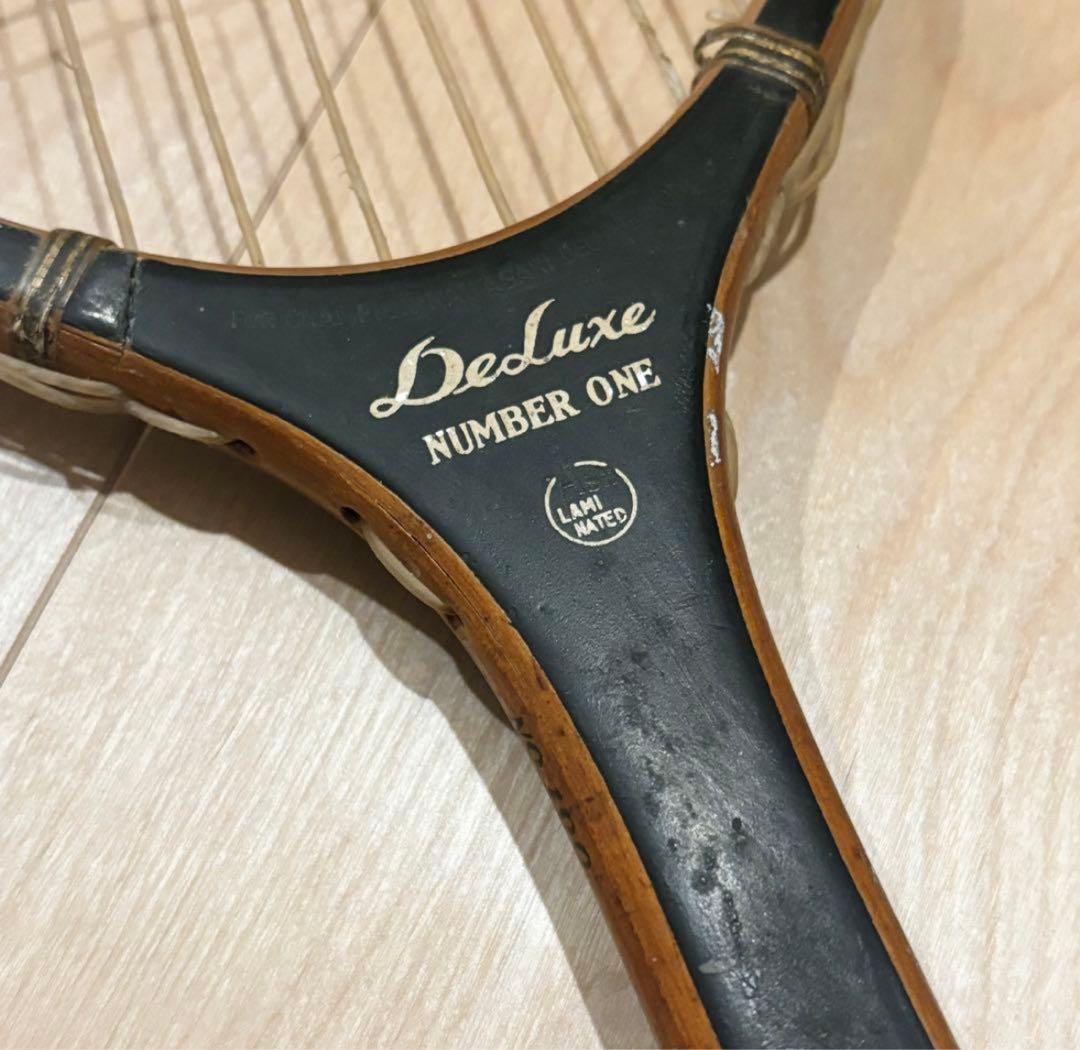 KAWASAKI DELUX NUMBERONE 木製テニスラケット no100