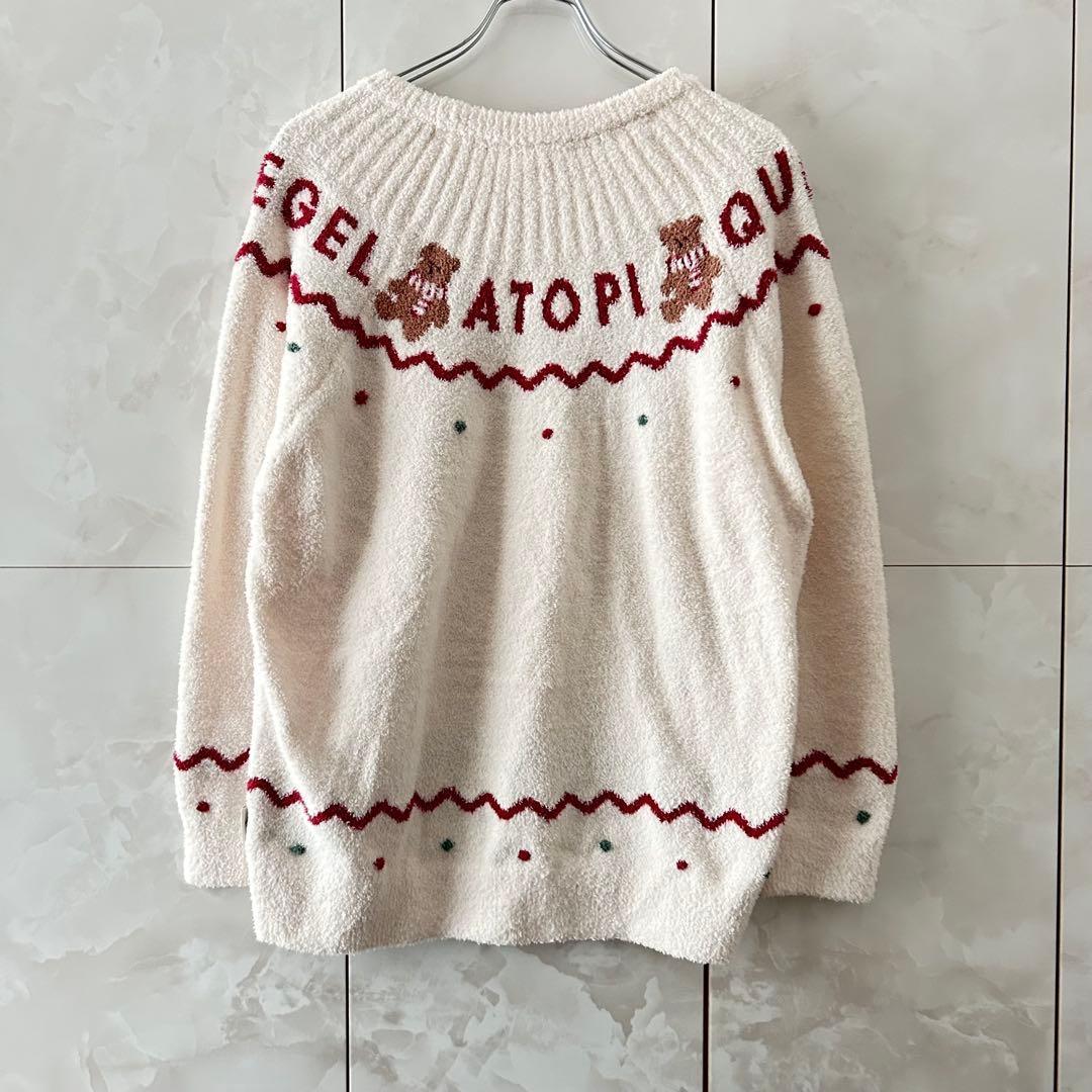 ジェラートピケHOLIDAYクマ柄ノルディックジャガードプルオーバー　パンツ　F