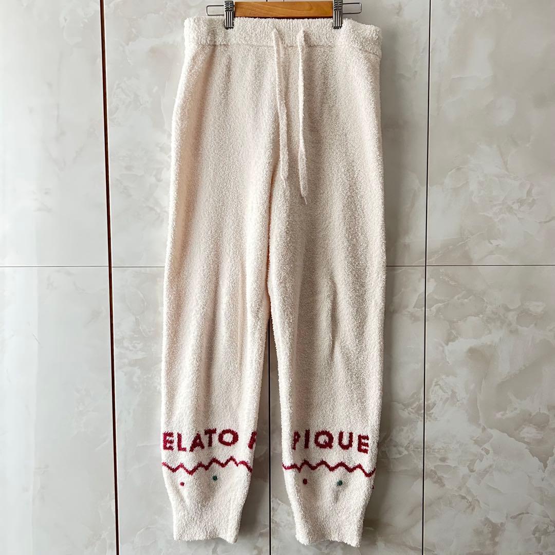 ジェラートピケHOLIDAYクマ柄ノルディックジャガードプルオーバー　パンツ　F