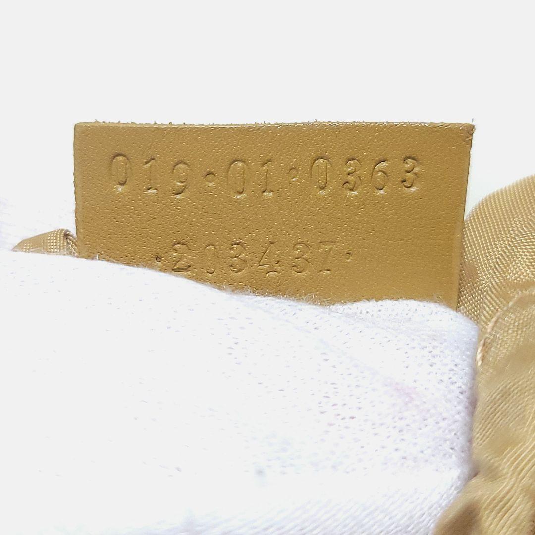 【美品】GUCCI　ボトルケース 水筒 GGキャンバス シェリーライン レザー