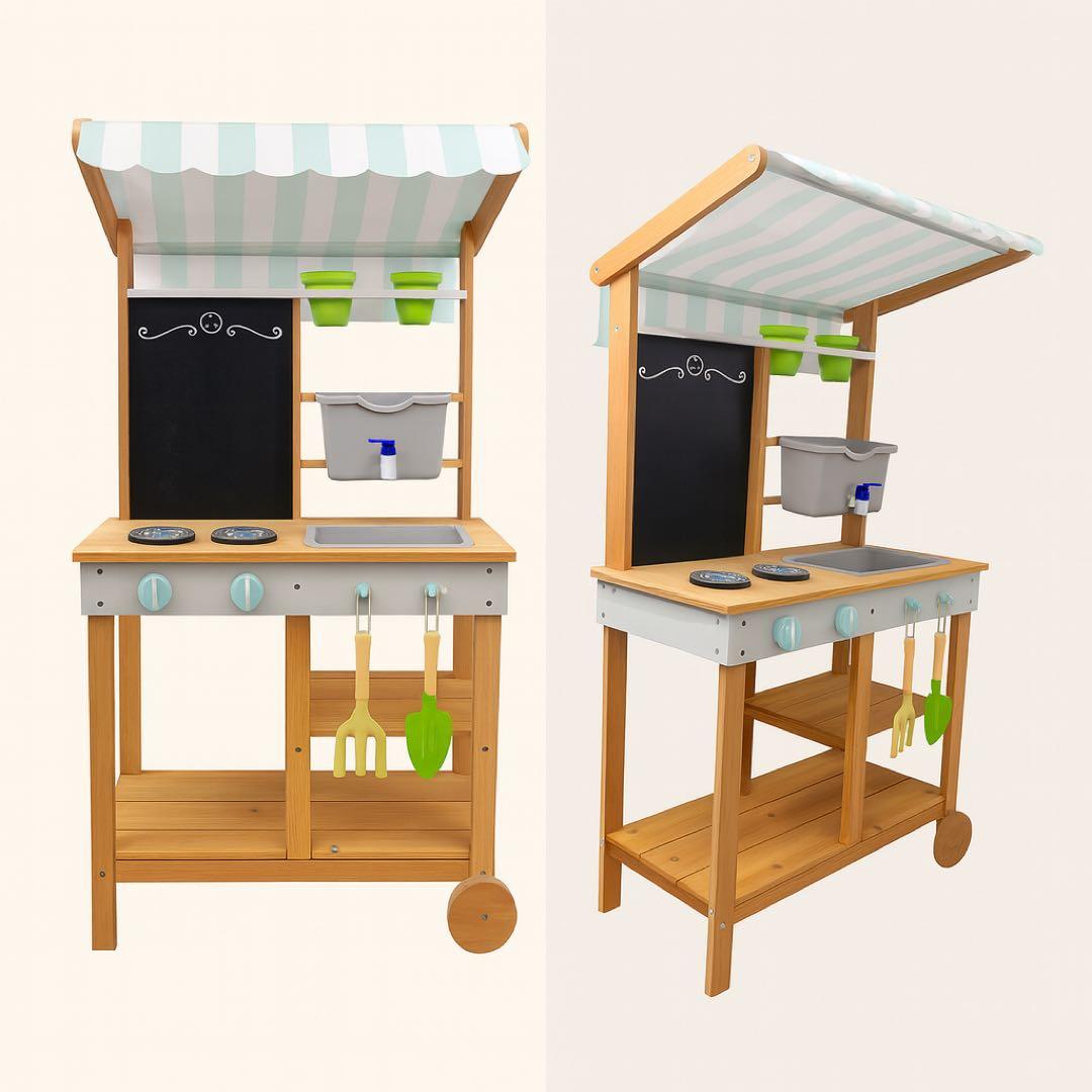 PETITS GÉNIES マッドキッチン 屋外おままごと水遊び 泥遊びガーデン