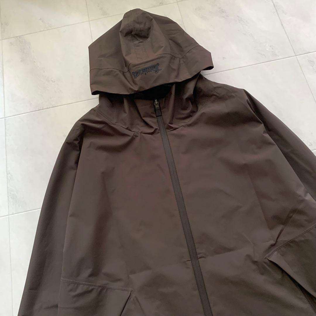 美品♡ ヘルノ ラミナー ゴアテックス ナイロン コート フード ブラウン 42