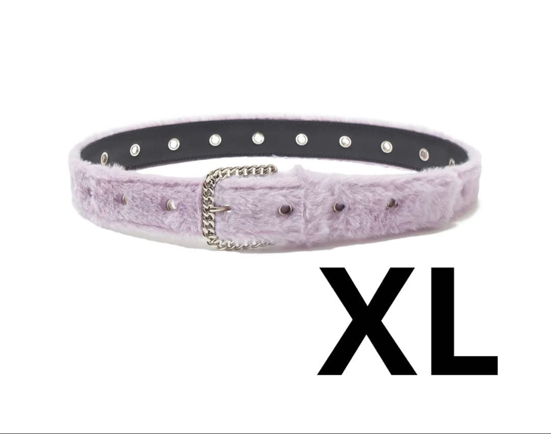 希少カラー 即完売品 AFB ファーベルト ピンク