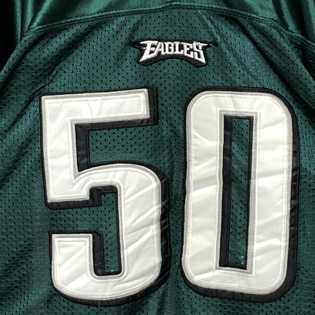 NFLイーグルス リーボック 3XL 刺繍 アメフト ゲームシャツ ユニフォーム