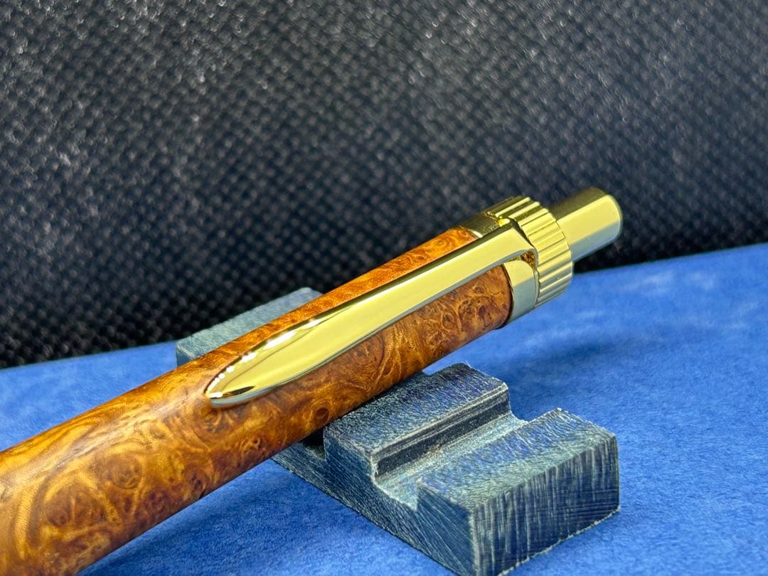 【早い者勝ち】極上花梨瘤　シャープペンシル0.5 木軸ペン　加藤金属