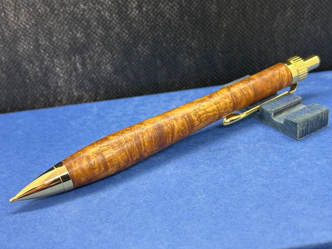 【早い者勝ち】極上花梨瘤　シャープペンシル0.5 木軸ペン　加藤金属