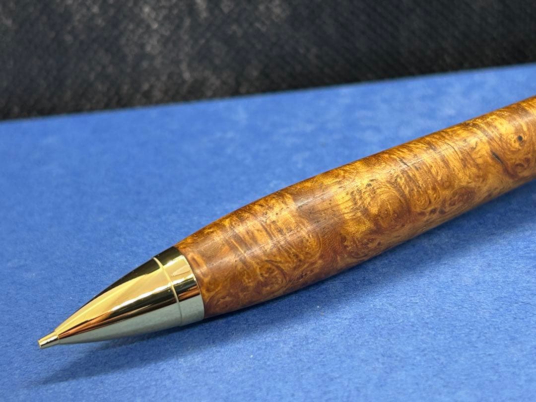 【早い者勝ち】極上花梨瘤　シャープペンシル0.5 木軸ペン　加藤金属