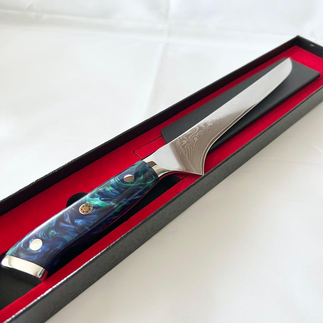 サファイアブルー SANMUZUO ボニングナイフ 7インチ フィレナイフ