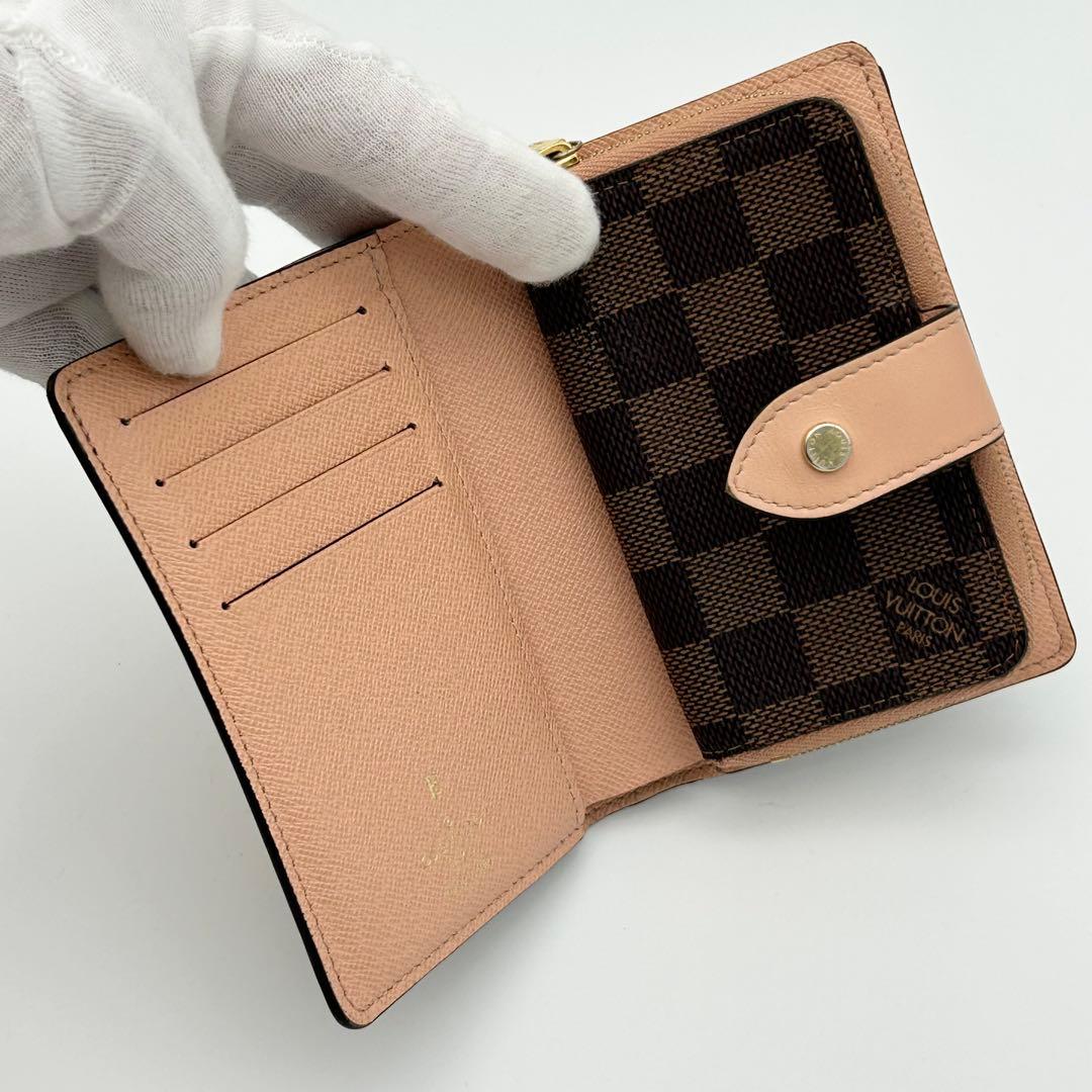 【新型】箱付き ルイヴィトン ダミエ ポルトフォイユ ジュリエット 二つ折り財布