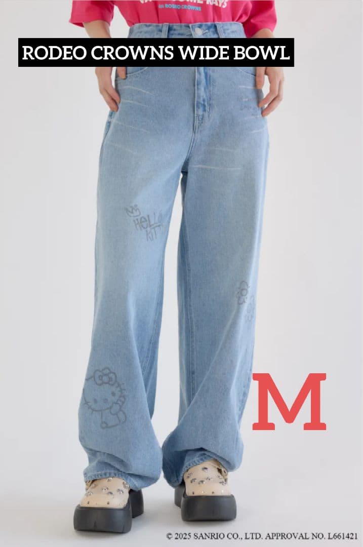 RODEO CROWNS WIDE BOWL サンリオ キティパンツ