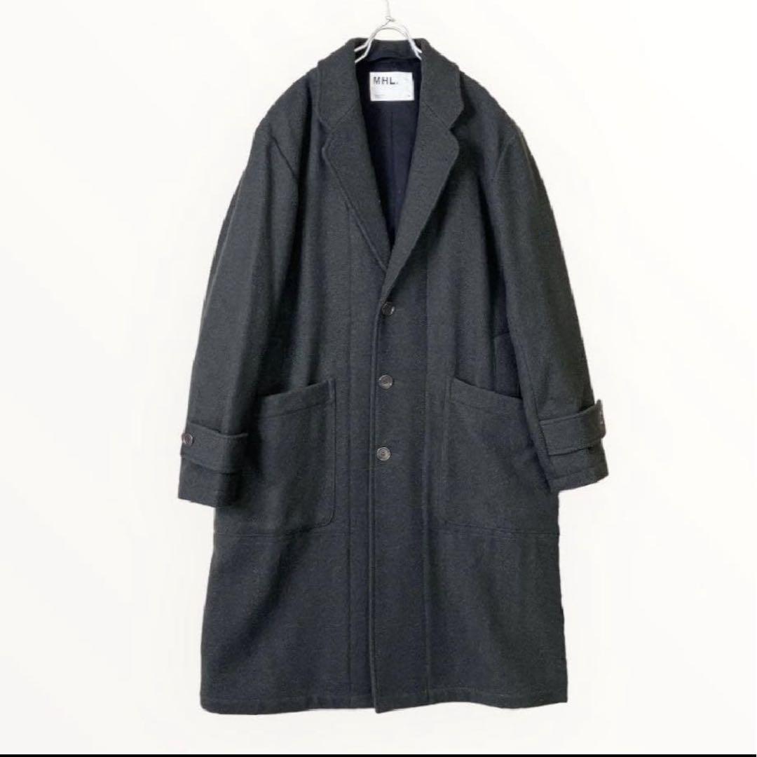 【Y】［美品] 22AW MHL. /WOOL MELTON COAT
