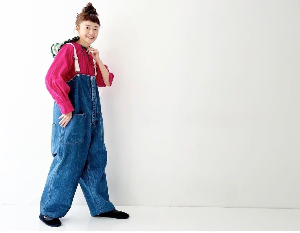 ネストローブ　デニムデッキサロペット