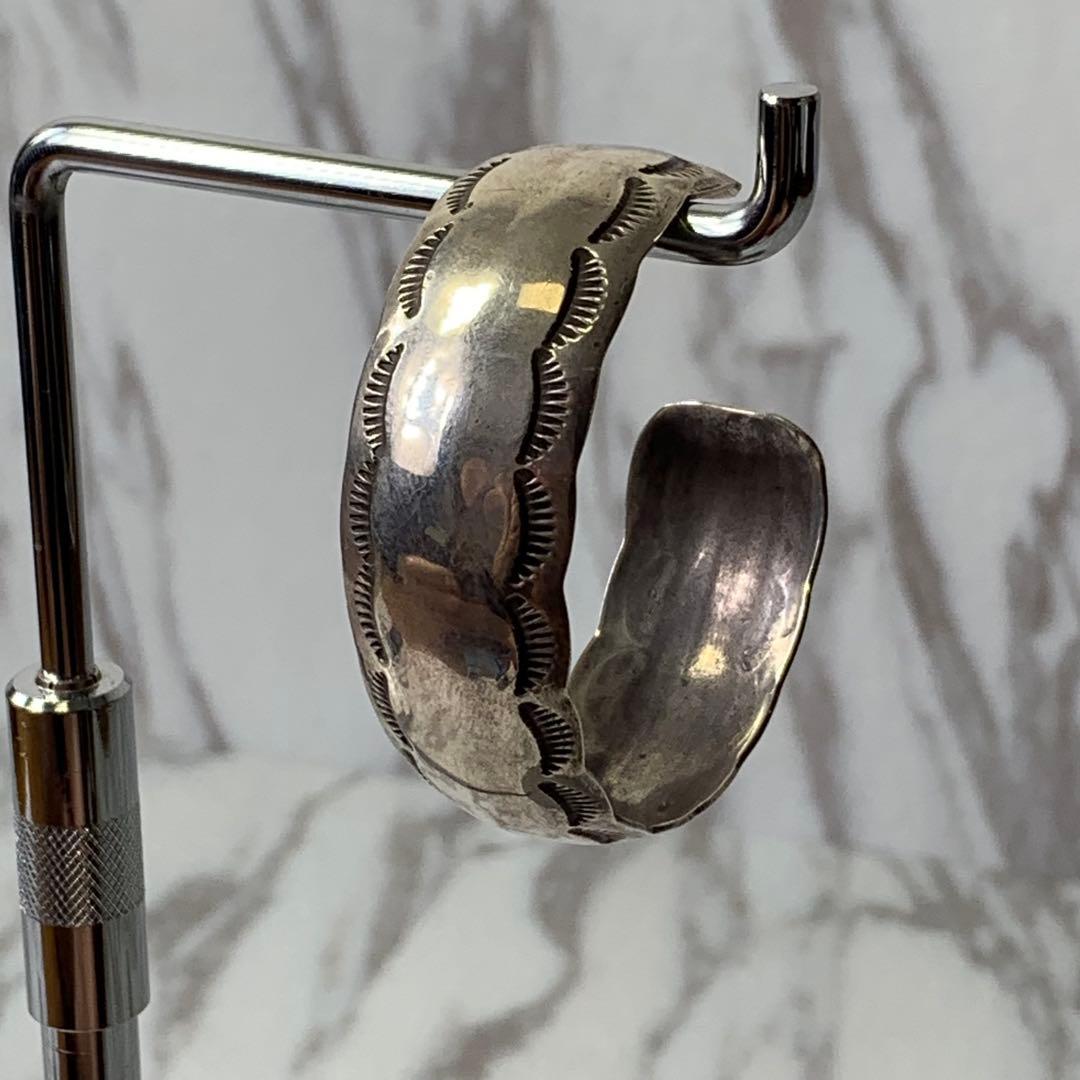 ナバホ族 W.TRACY バングル STERLING 刻印 vintage
