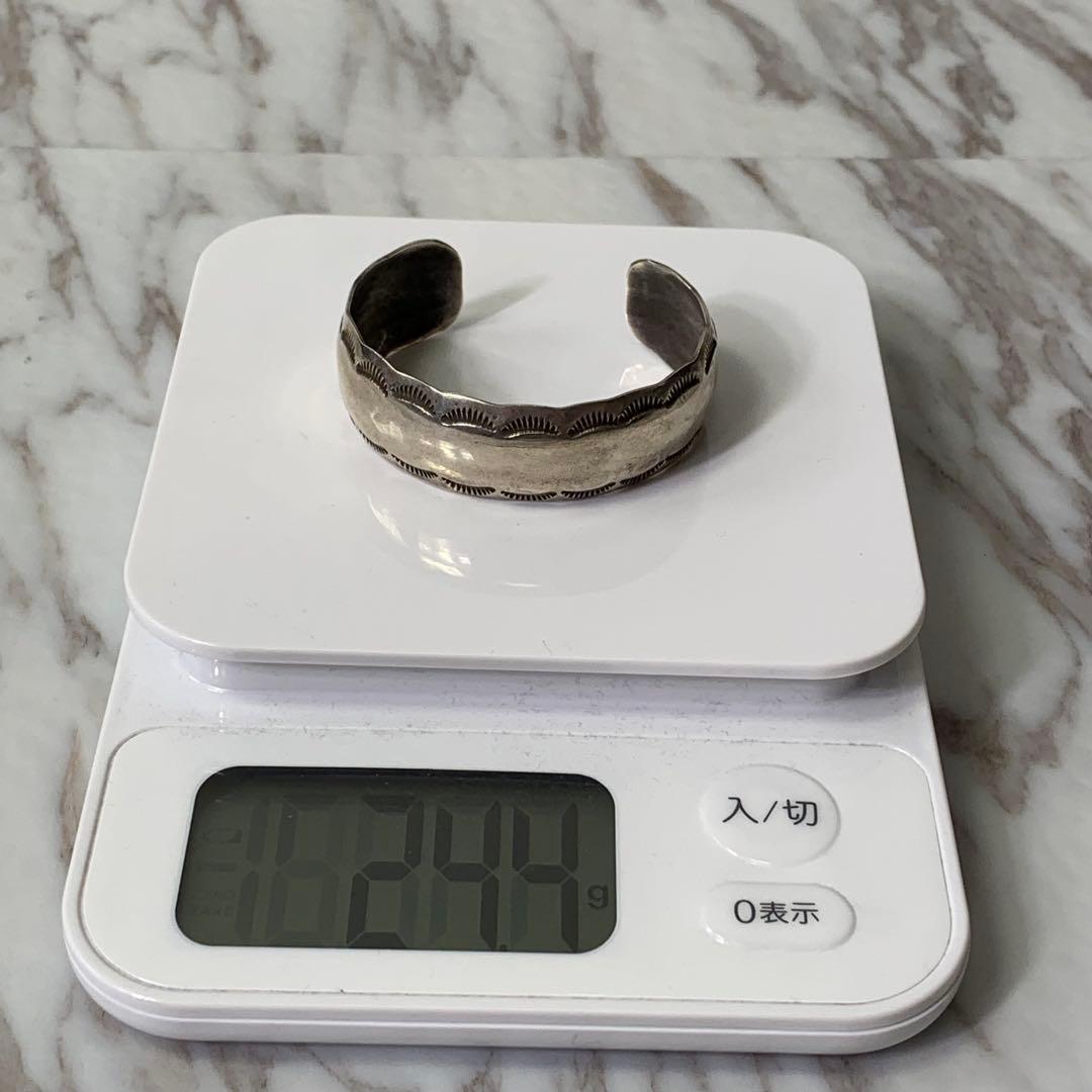 ナバホ族 W.TRACY バングル STERLING 刻印 vintage