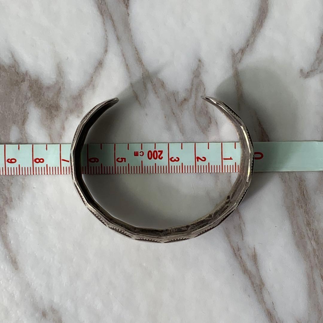 ナバホ族 W.TRACY バングル STERLING 刻印 vintage