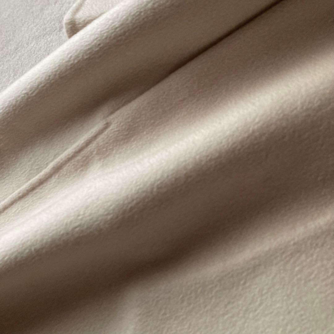 TSEセイ＊最高級カシミヤ100%ステンカラーコート 30万＊アイボリーベージュ