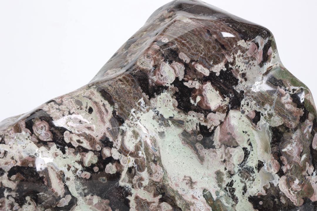 紅梅 梅花石 台座付 15kg 鑑賞石 牡丹石 菊花石 紋石 水石 原石 飾石