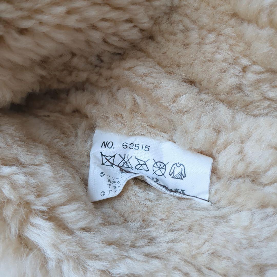 美品 90's B-3フライトジャケット リアルムートン ボア 羊革 L 希少