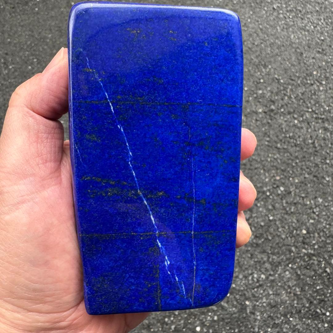 ☆ラピスラズリ☆極上石☆5A☆約607g☆アフガニスタン産☆天然無着色☆磨き石