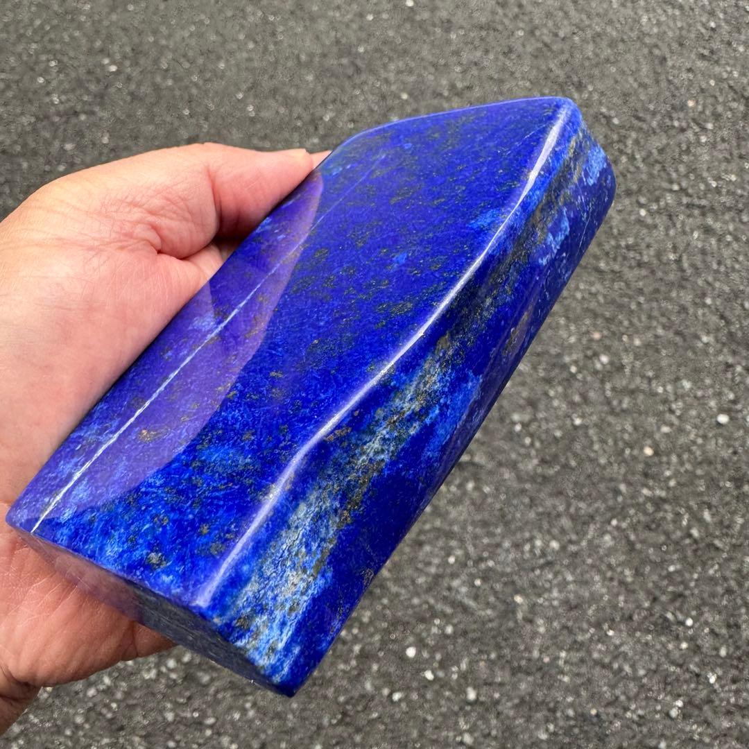 ☆ラピスラズリ☆極上石☆5A☆約607g☆アフガニスタン産☆天然無着色☆磨き石