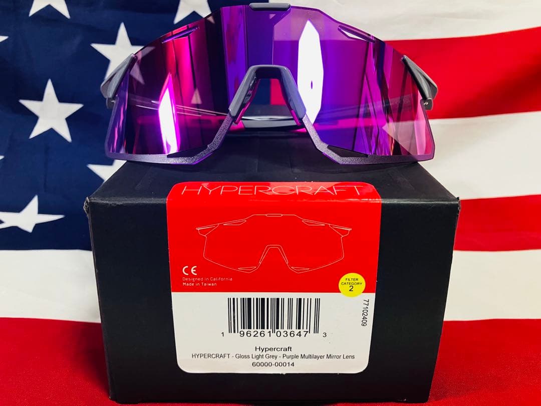 ワンハンドレッド サングラス hypercraft Purple 100%