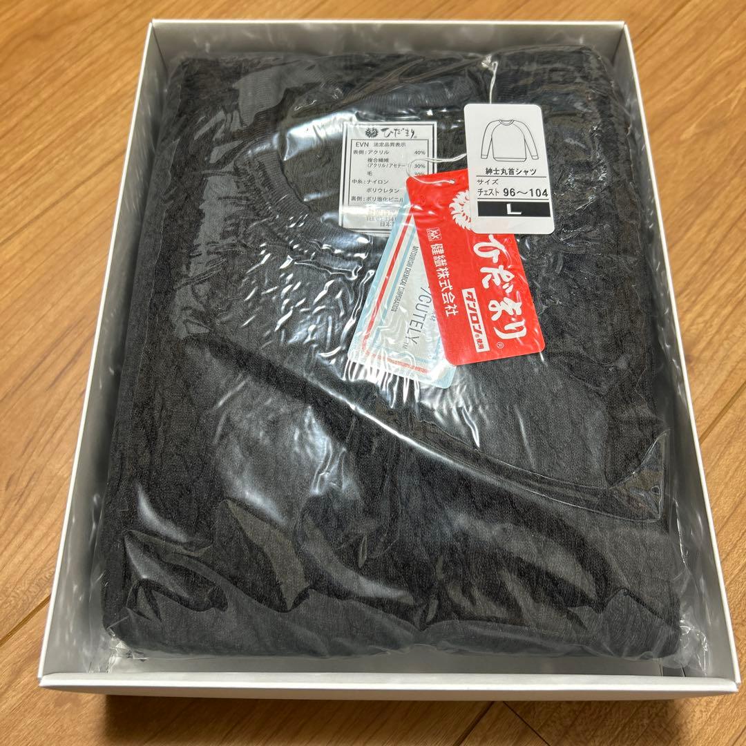 【紳士用アンダー】ひだまり肌着　EVN エベレスト Ｌサイズ　チャコールグレー