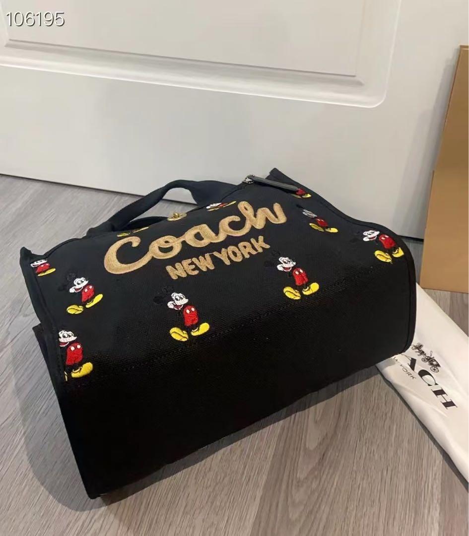 コーチCOACH ミッキーマウス柄 マザーズバッグ新品