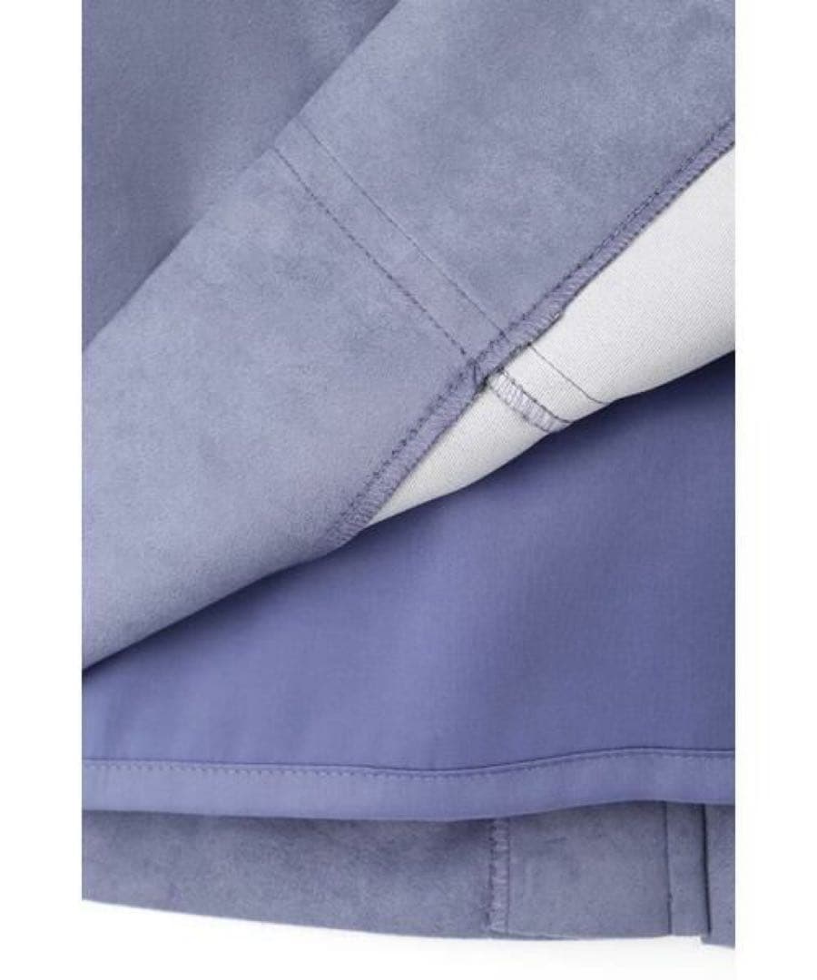 PINKY & DIANNE エルモザスエードビットスカート　ブルー