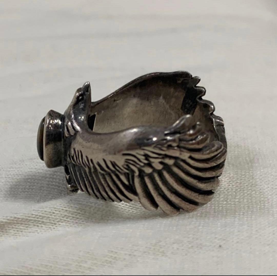 サードSAADイーグル　シルバーリングレア　天然石 16号