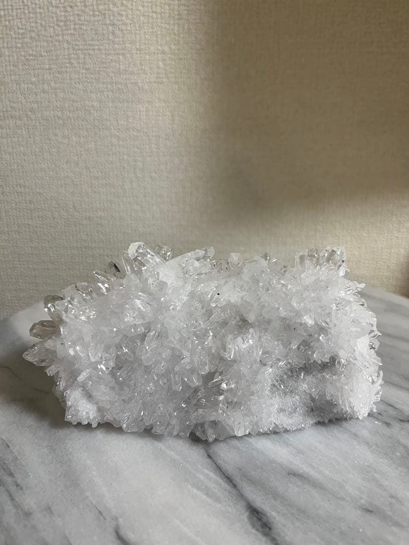 【天然石】菊花水晶　水晶クラスター　原石　貴州省産　両面タイプ　浄化