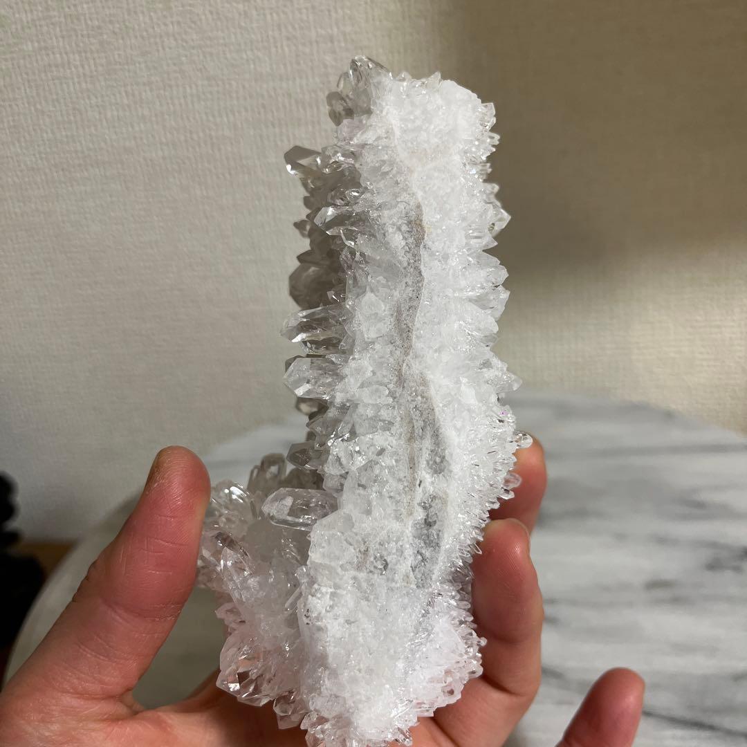 【天然石】菊花水晶　水晶クラスター　原石　貴州省産　両面タイプ　浄化