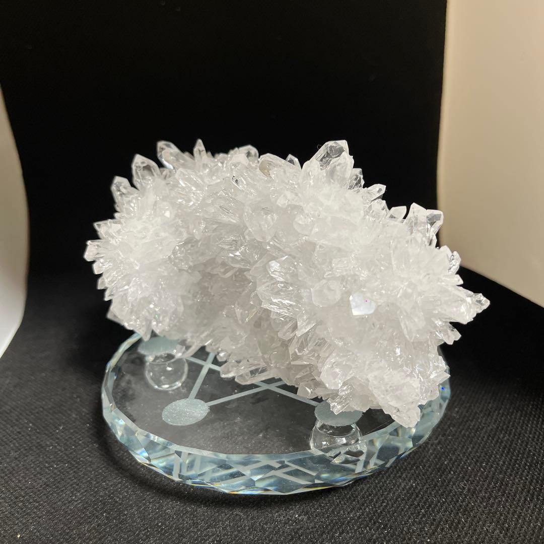 【天然石】菊花水晶　水晶クラスター　原石　貴州省産　両面タイプ　浄化