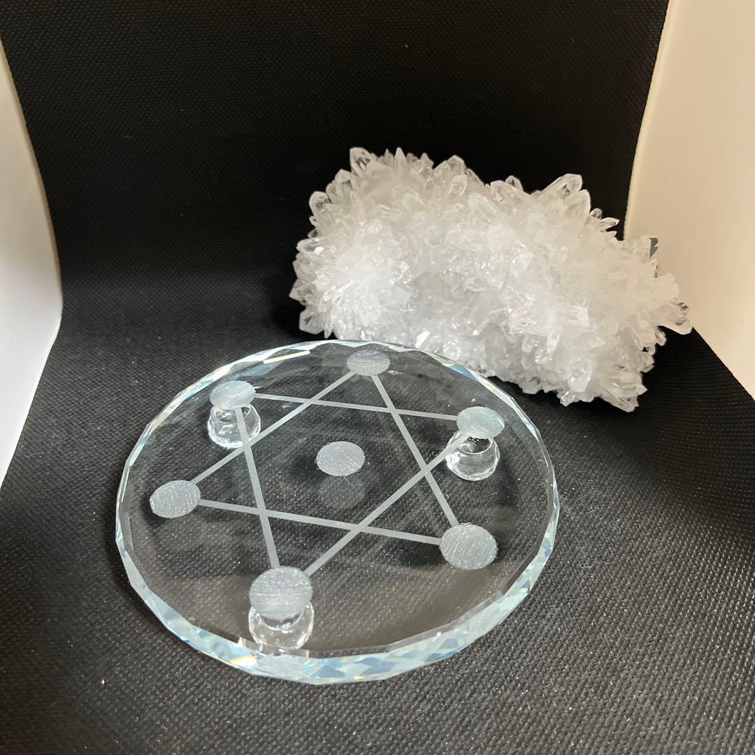 【天然石】菊花水晶　水晶クラスター　原石　貴州省産　両面タイプ　浄化