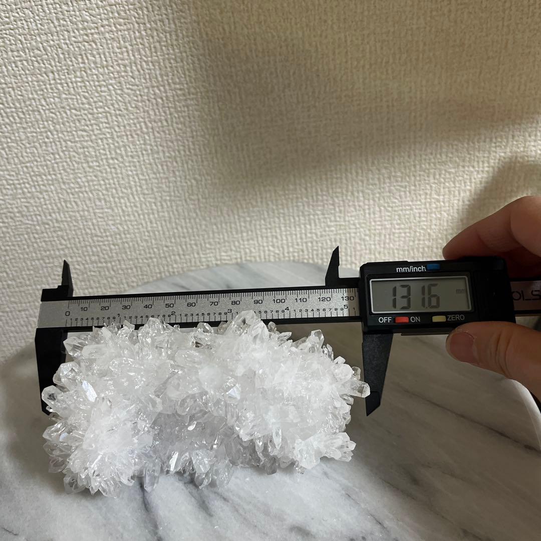 【天然石】菊花水晶　水晶クラスター　原石　貴州省産　両面タイプ　浄化