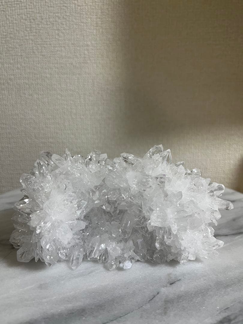 【天然石】菊花水晶　水晶クラスター　原石　貴州省産　両面タイプ　浄化