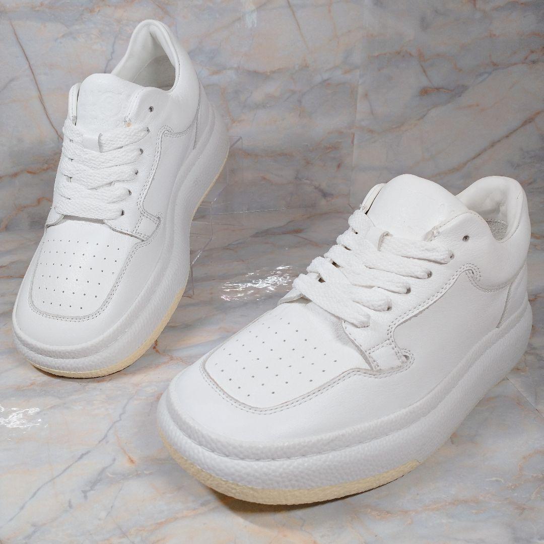 MM6 メゾンマルジェラ 白 レザースニーカー 35 極美品