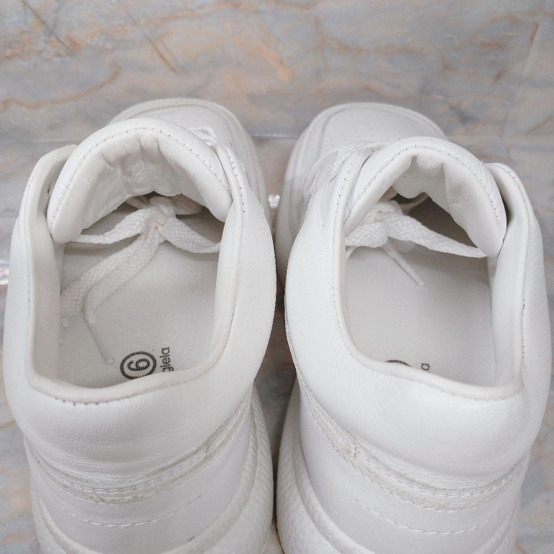 MM6 メゾンマルジェラ 白 レザースニーカー 35 極美品